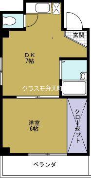 森住建本社ビル(1SDK/4階)の間取り写真