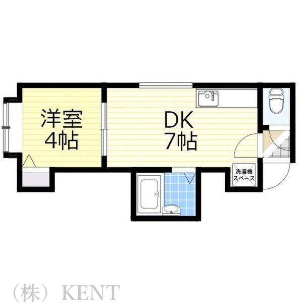 クレアメゾン発寒南(1DK/2階)の間取り写真