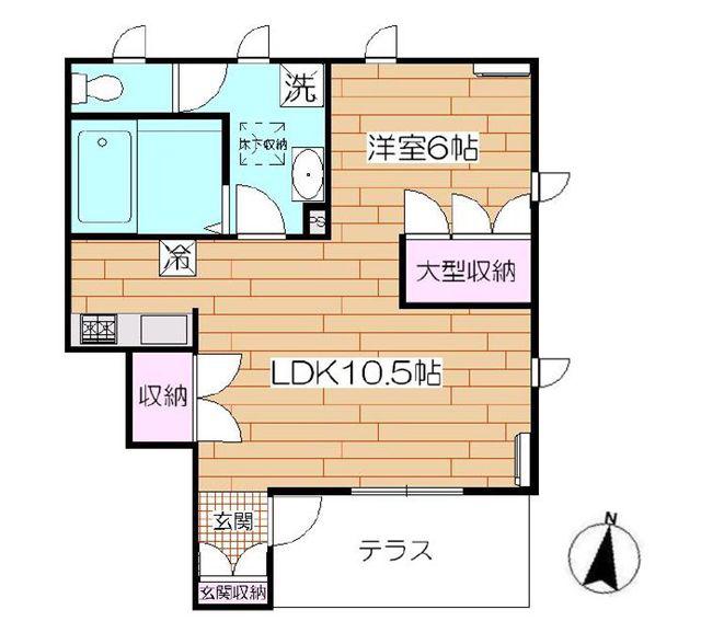 T&Kとねり(1LDK/1階)の間取り写真