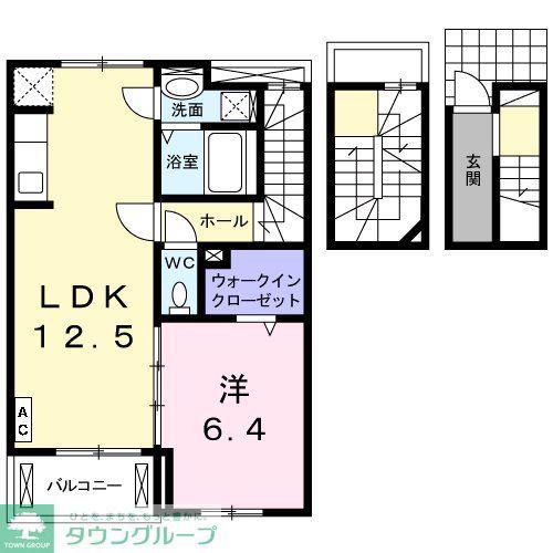 デスパシオ(1LDK/3階)の間取り写真