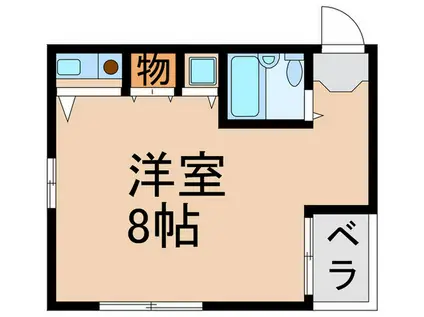 ルーブル小川(ワンルーム/5階)の間取り写真