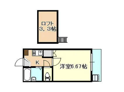 グローリー大安寺(1K/1階)の間取り写真