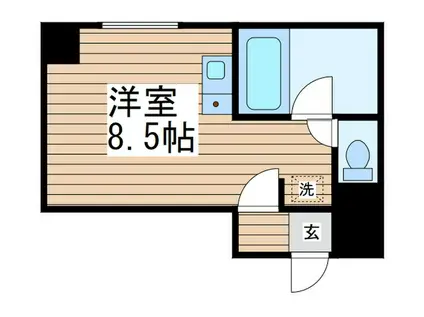 シンエイ第8東船橋マンション(ワンルーム/2階)の間取り写真