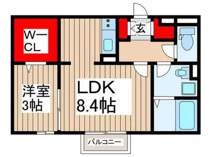 プリマベーラ(1LDK/1階)の間取り写真