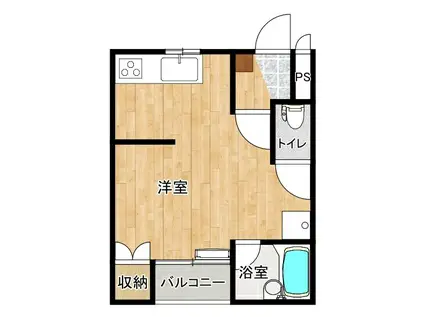 SUNGREAT神主(ワンルーム/1階)の間取り写真