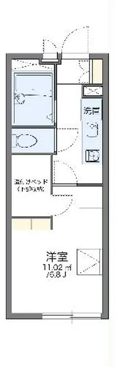 レオパレスレジデンス高橋 3階階 間取り