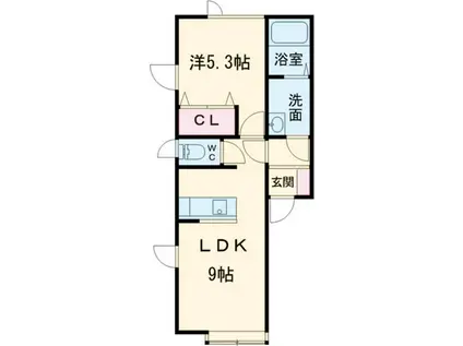 ロイヤルフラット(1LDK/2階)の間取り写真