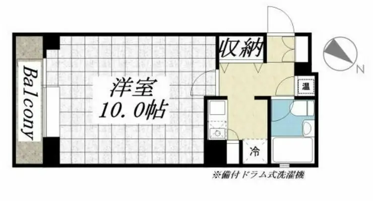 メゾン・ド・ヴィレ日本橋中洲 4階階 間取り