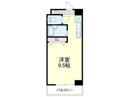 ESPOIR板屋(ワンルーム/4階)の間取り写真