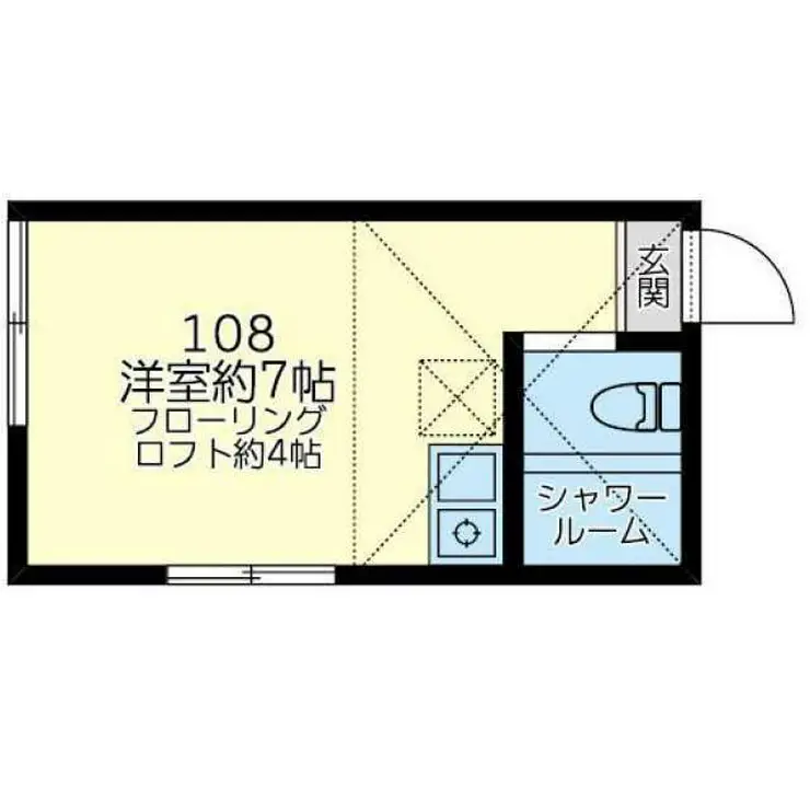 ユナイト本牧ロジータの瞳 1階階 間取り