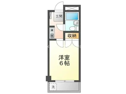 サンヒル南小池(1K/3階)の間取り写真