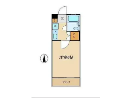 阿佐ヶ谷ハイツ(1K/1階)の間取り写真