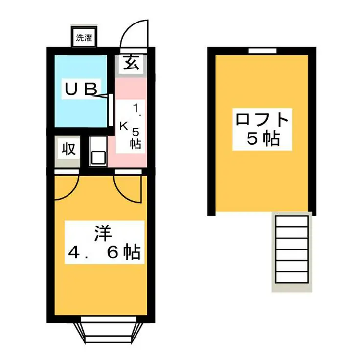 アミューズ沼袋 2階階 間取り