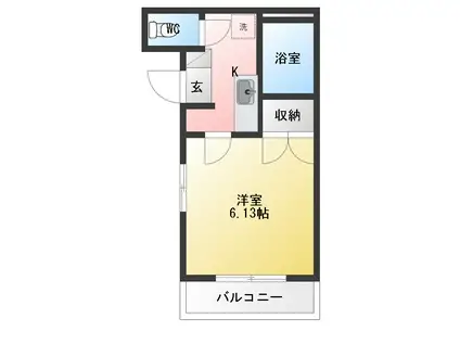 MAハイツ(1K/1階)の間取り写真