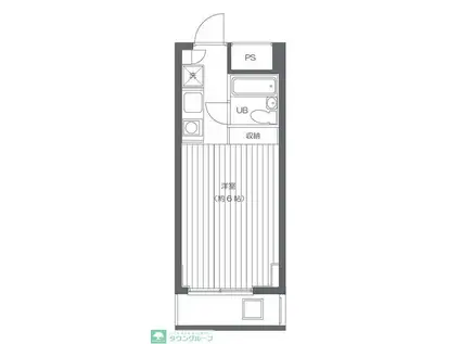 エスケイケイビル(ワンルーム/3階)の間取り写真