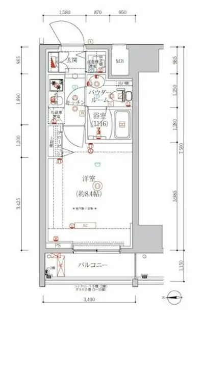 アルテシモ クルセ 7階階 間取り