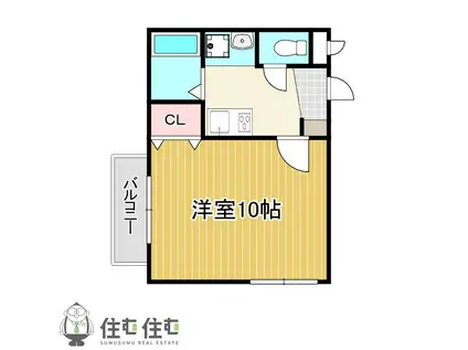 Rプリンス21(1K/1階)の間取り写真