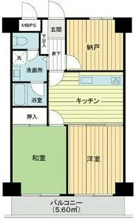 ライオンズマンション吉野町第3 2階階 間取り