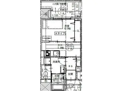 さくらHILLS ROKUBAN PLATINUM RESIDENCE(1DK/4階)の間取り写真