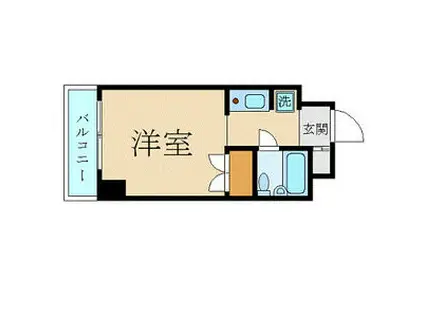 スカイコート大森第4(1K/8階)の間取り写真