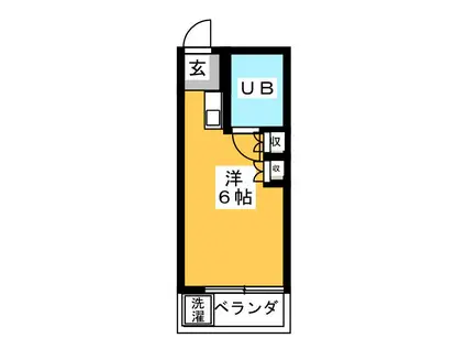 メゾンドアトレ(ワンルーム/2階)の間取り写真