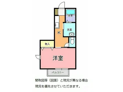 コーポMEIJI(1K/1階)の間取り写真