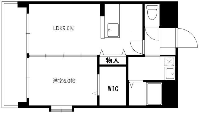 ヴィラ・デステ(1LDK/2階)の間取り写真