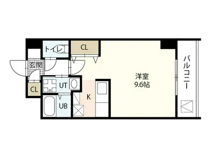 ウイング21中山下II(ワンルーム/4階)の間取り写真