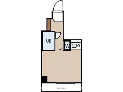 グローリア初穂大通公園(ワンルーム/3階)の間取り写真