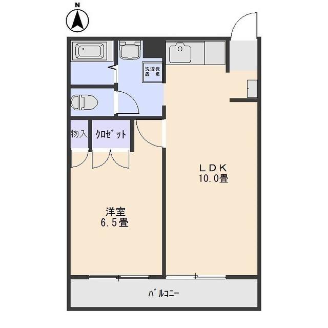 フェアリー(1LDK/2階)の間取り写真