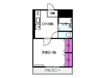 メゾン431(1LDK/4階)の間取り写真
