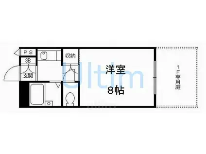 サンシャイン桃山(1K/1階)の間取り写真