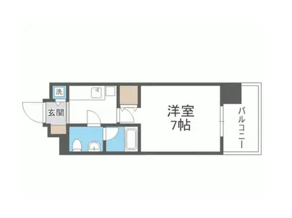 OAKVILLAHAKATARESIDENCE(1K/4階)の間取り写真