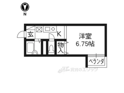 クレール大宮(1K/2階)の間取り写真
