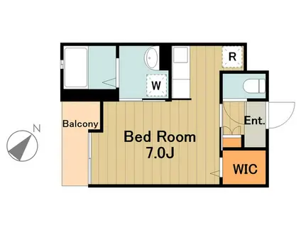 セプテノーヴァ(1K/1階)の間取り写真