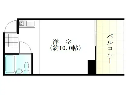 アルティメイトBUILDING天満(ワンルーム/2階)の間取り写真