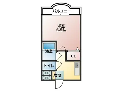 パークヒル(1K/3階)の間取り写真