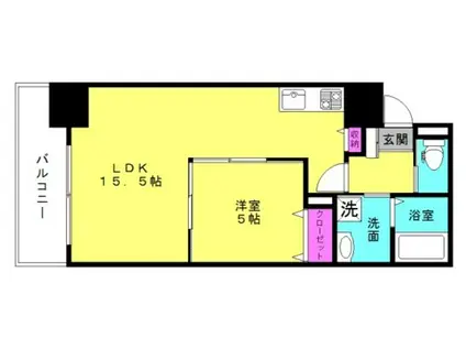 ライフタウンIII(1LDK/7階)の間取り写真