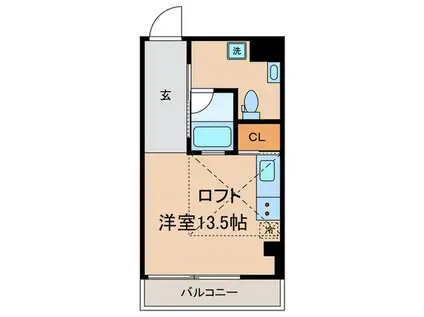 レイオーバー金町(ワンルーム/3階)の間取り写真