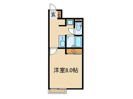 レオネクスト新座エイト 48321(1K/2階)の間取り写真