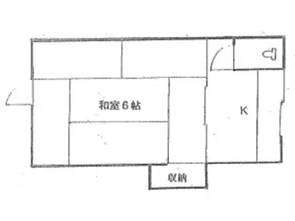 金幸ストアー(1K/2階)の間取り写真