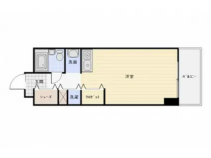 WAKO ILE BLANCHE(ワンルーム/6階)の間取り写真