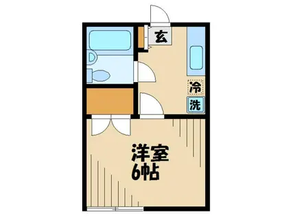 桜プレイス・アネックス(1K/1階)の間取り写真