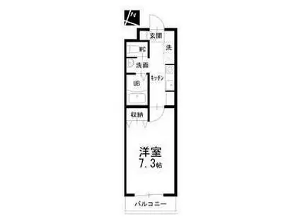 名古屋七条エンブルコート(1K/5階)の間取り写真