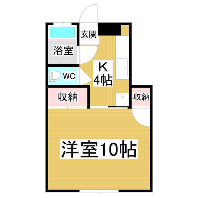ゴールデンハイツ(1K/1階)の間取り写真