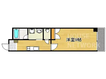 カーサ成逸(1K/1階)の間取り写真