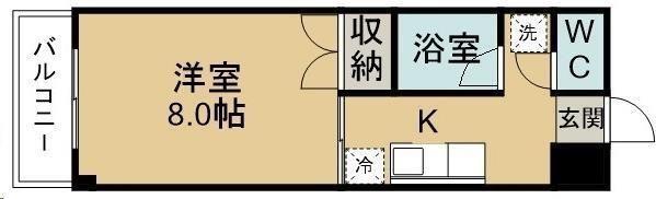 ビ ル ド ス マ イ ル I(1K/4階)の間取り写真