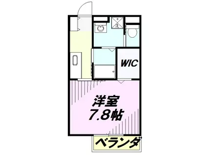 リジョイス(1K/2階)の間取り写真