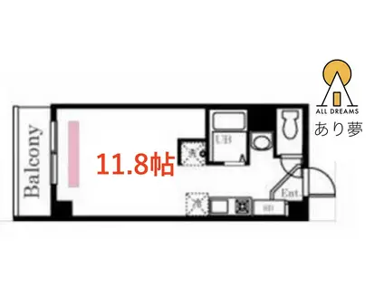 ブリティッシュクラブ山手(ワンルーム/5階)の間取り写真