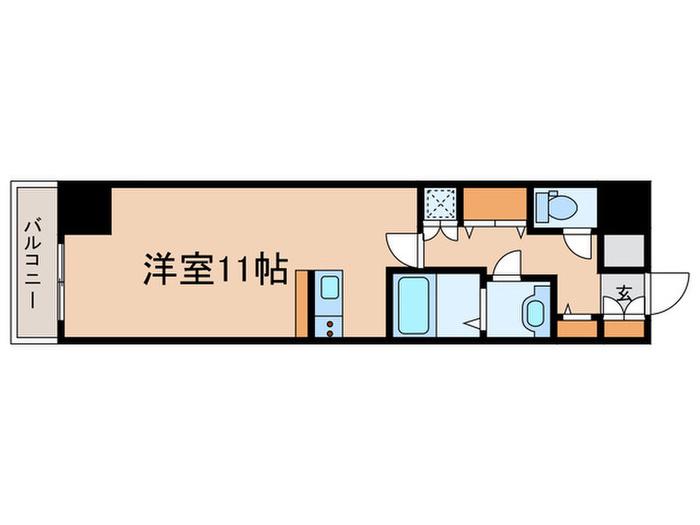 レジディア目白(ワンルーム/5階)の間取り写真